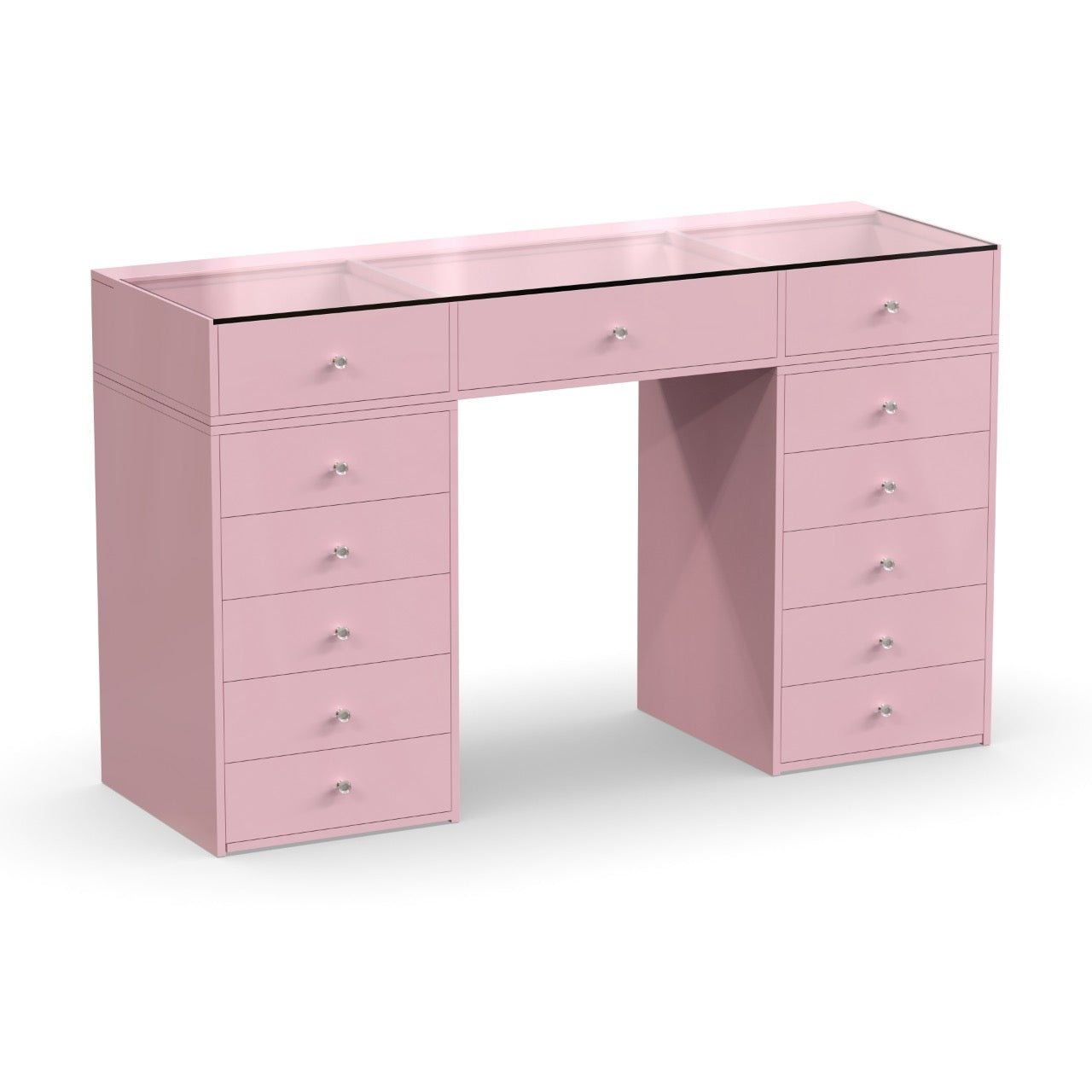 Pink vanity