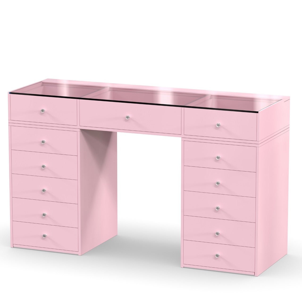 Pink vanity